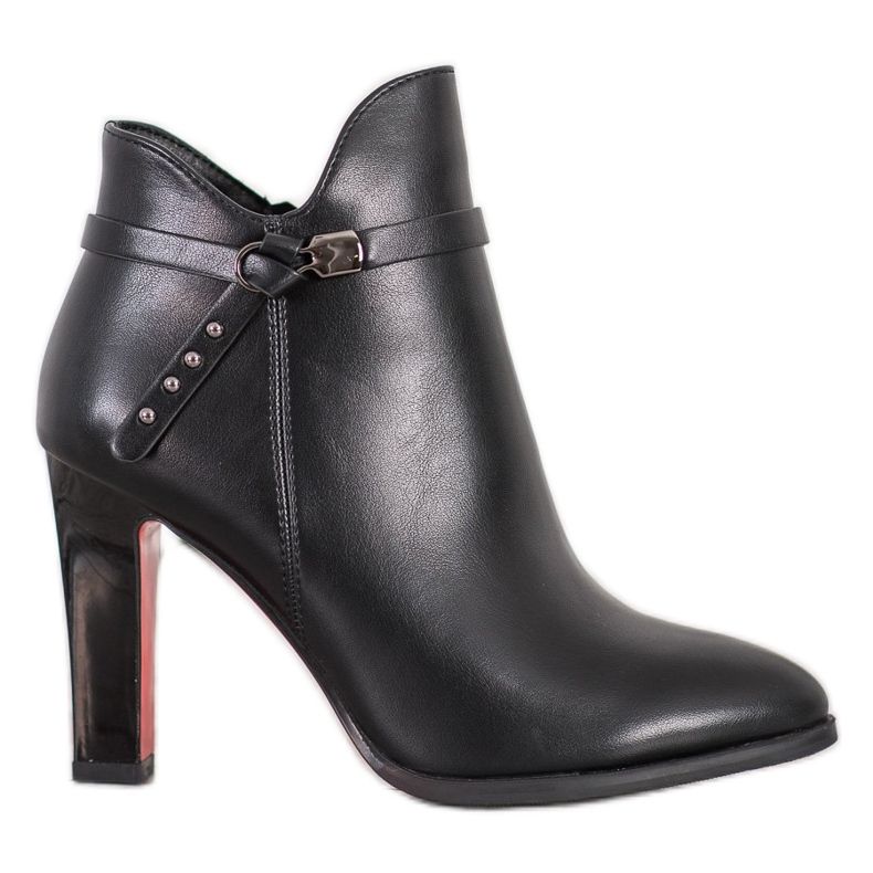 Goodin Stivali Con Suola Rossa nero
