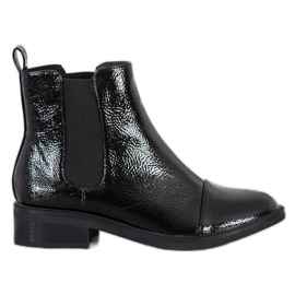Goodin Stivaletti Chelsea laccati nero