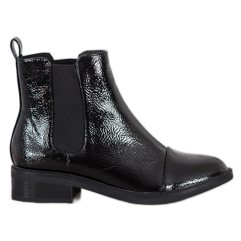 Goodin Stivaletti Chelsea laccati nero