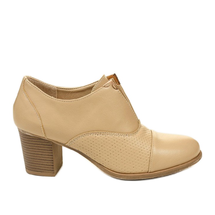 Stivaletti beige sul palo delle scarpe Silentleaf