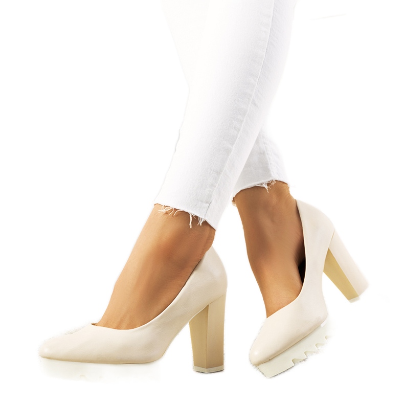 Décolleté beige sul post Silverbee