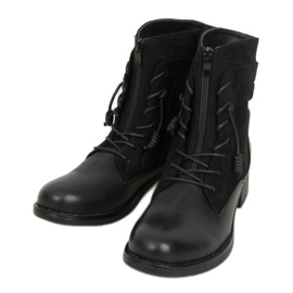 Stivali militari neri 88039 Neri nero