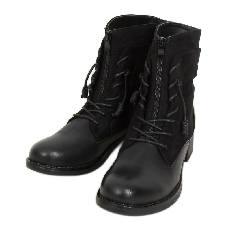 Stivali militari neri 88039 Neri nero