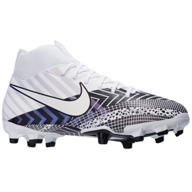 Scarpa da calcio Nike Mercurial Superfly 7 Academy Mds FG / MG Junior BQ5409 110 bianca bianca