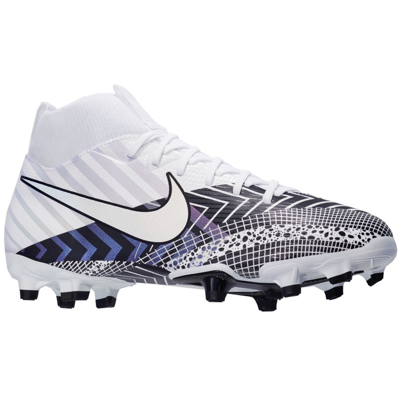 Scarpa da calcio Nike Mercurial Superfly 7 Academy Mds FG / MG Junior BQ5409 110 bianca bianca