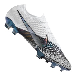 Nike Vapor 13 Elite Mds Fg M CJ1295-110 scarpe da calcio blu navy, bianco, grigio/argento bianco