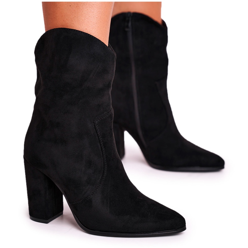 Ideal Stivali Donna Con Tacco Alto Eco-Suede Black Ecstasy nero