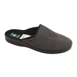 Pantofole da uomo Adanex 24142 nero grigio