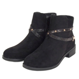 Nero RQ332 Stivali da donna neri
