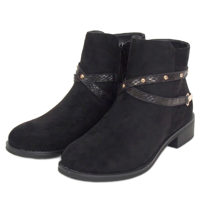 Nero RQ332 Stivali da donna neri