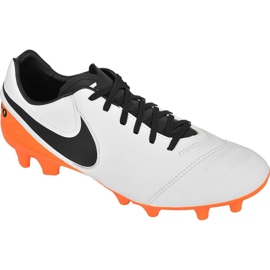 Nike Tiempo Mystic V Fg M 819236-108 scarpe da calcio arancione, bianco, arancione bianca
