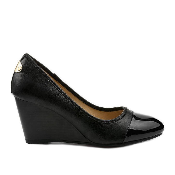 Décolleté nere sulla zeppa Bluehorn nero