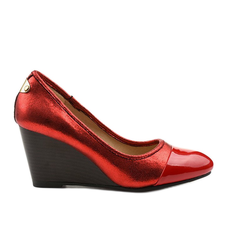 Décolleté rosse sulla zeppa Bluehorn rosso