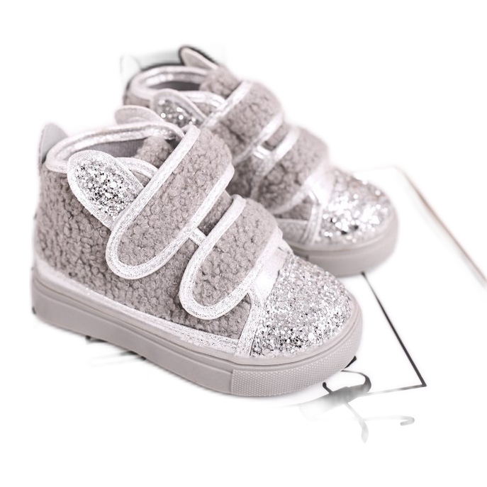 FRROCK Sneakers Bambini Alte Grigio Caldo Clifford d'argento