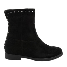 Stivali neri con zeppa nascosta e litas True-blue nero