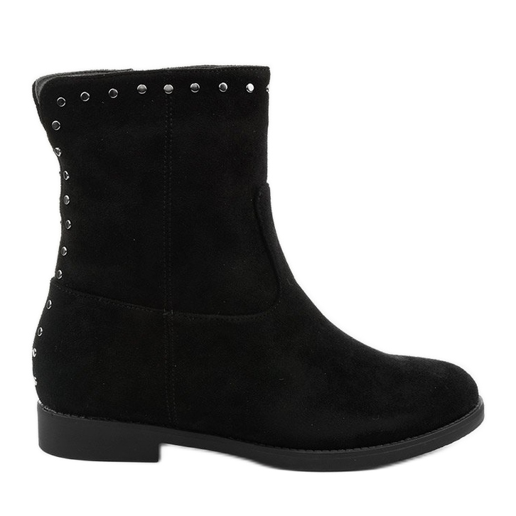 Stivali neri con zeppa nascosta e litas True-blue nero