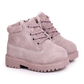 FRROCK Stivali Trapper Caldi Bambini Grigio Dexter