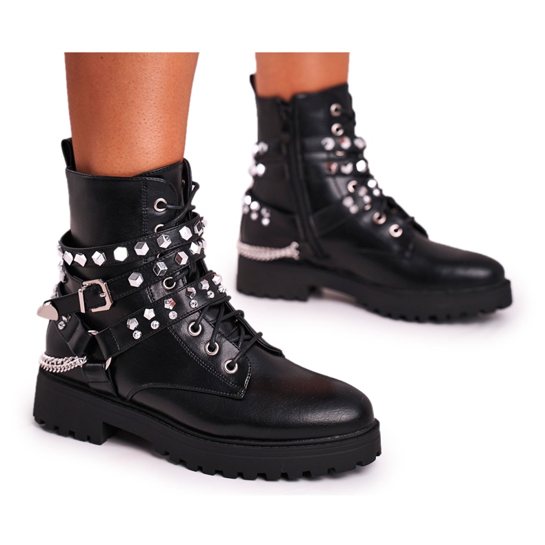 FB2 Stivali da donna Warm Jets Chains Black Desire nero
