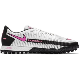 Scarpa da calcio Nike React Phantom Gt Pro Tf CK8468 160 bianco bianco