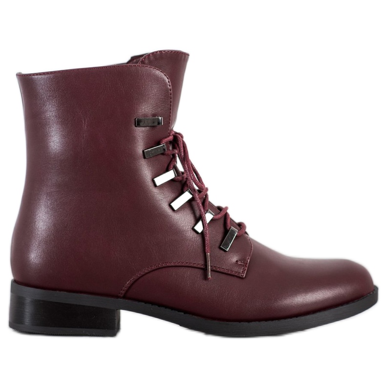 SHELOVET Stivali bordeaux classici rosso