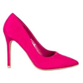 Renda Tacchi in pelle scamosciata rosa