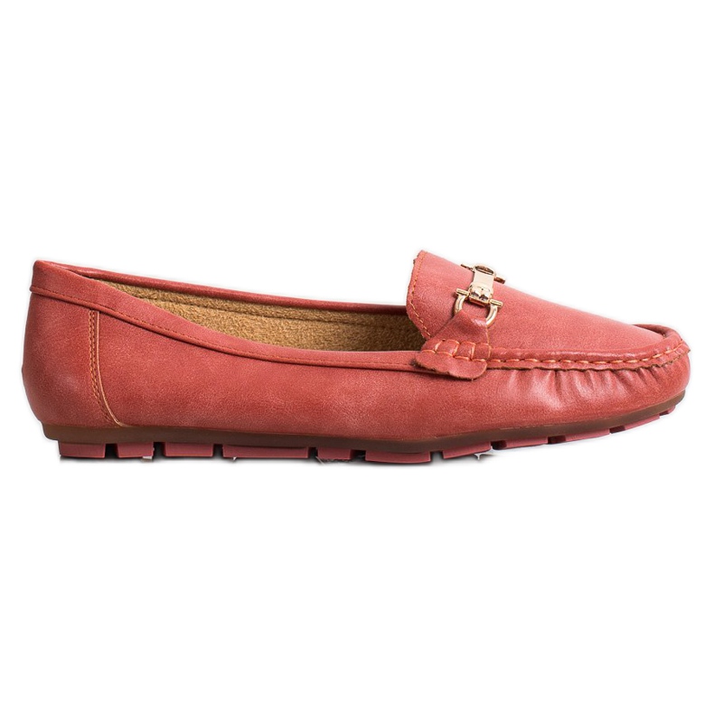 Clowse Mocassini Rossi Con Ornamento rosso