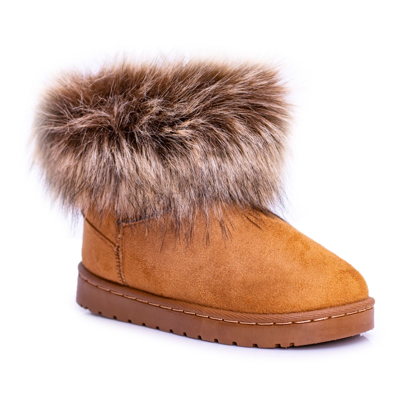 FRROCK Stivali Da Neve Con Pelliccia Camel Small Fox beige giallo