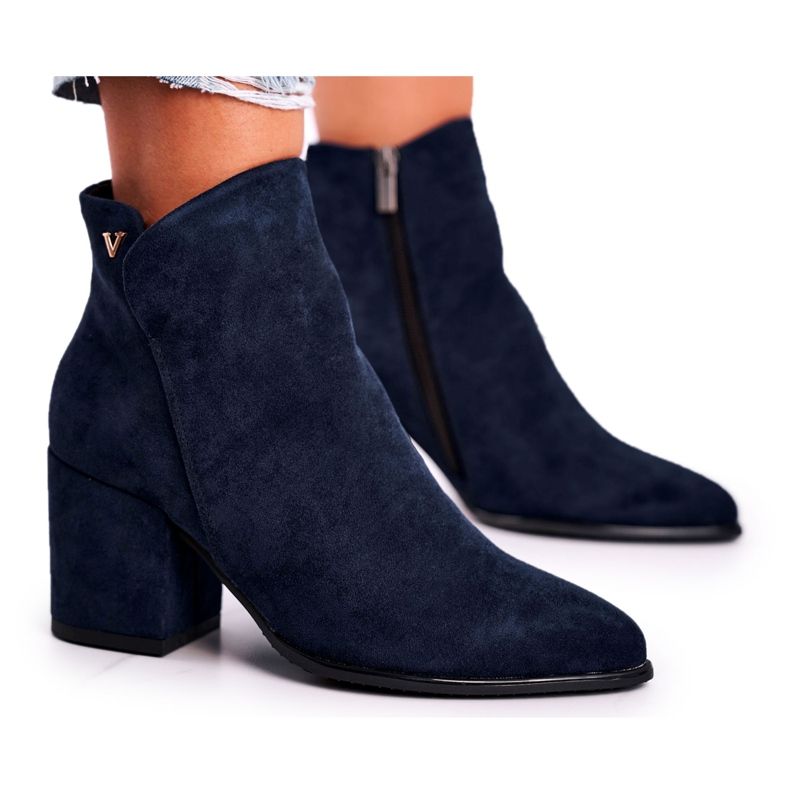 Vinceza Stivali da donna Warm Eco Suede Blu Navy So Good