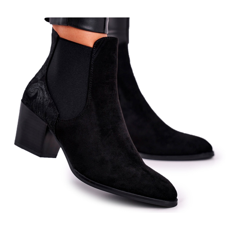 Stivali Donna Con Tacco Alto Sergio Leone Camoscio Nero BT613