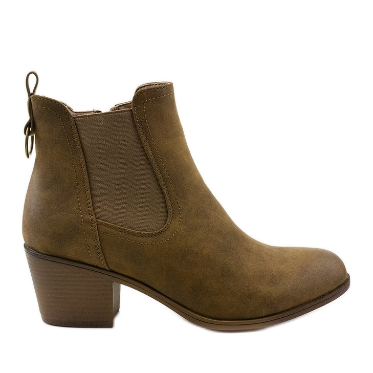 Stivaletti in suede kaki sul post di Tarrenscribe cachi verde