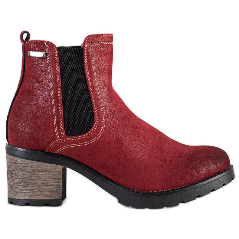 SHELOVET Stivali alla moda con glitter rosso