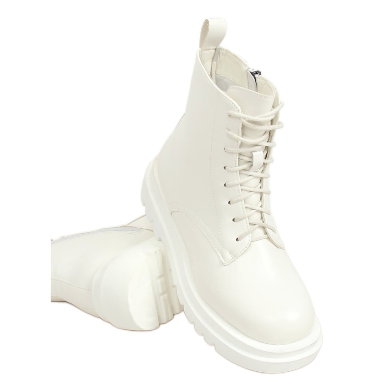 ID01 Scarpe con suola alta bianca