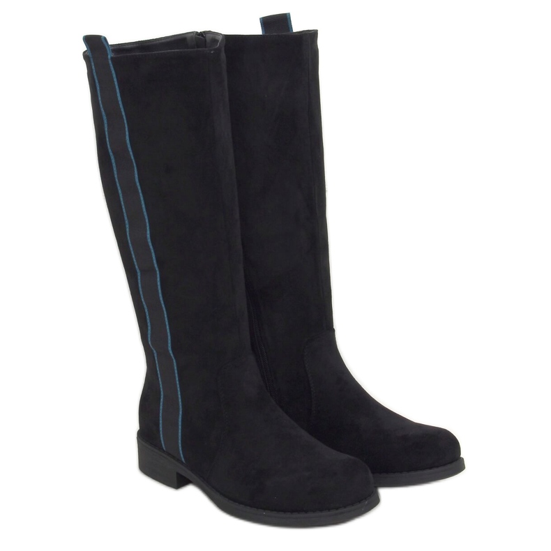 Stivali da equitazione da donna neri 7962-PG Black nero