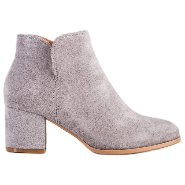 Bella Paris Stivali eleganti con tacco alto grigio