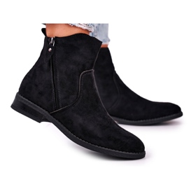 Stivali Cowboy Donna Tacco Piatto Nero Plemmi