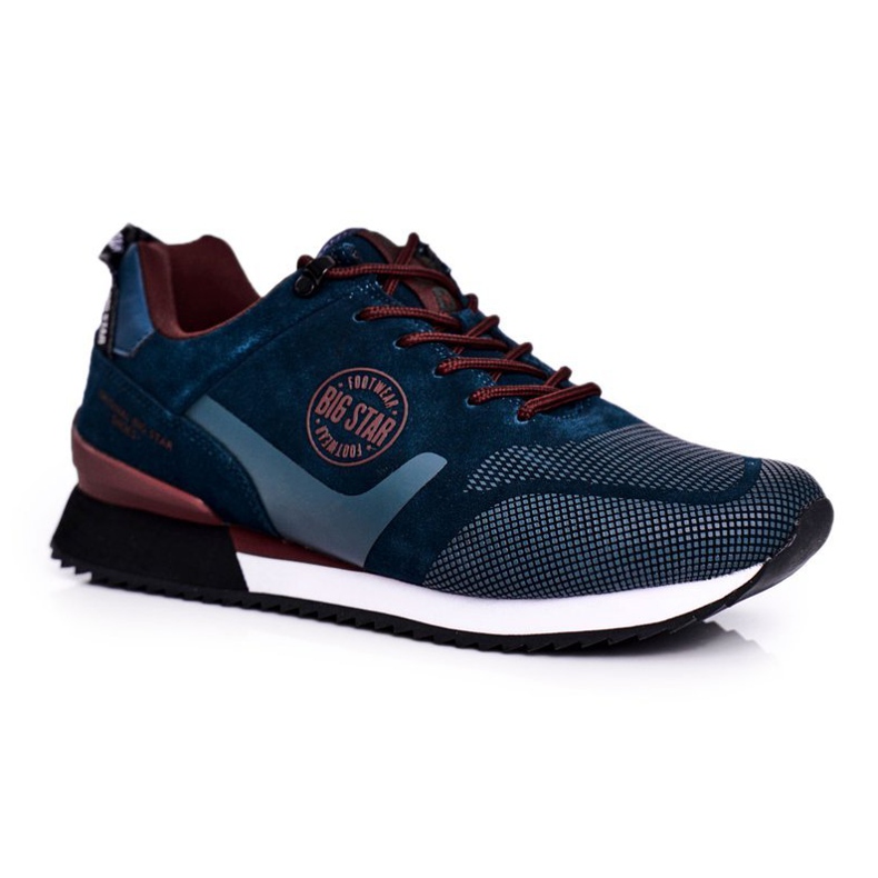 Sneakers Sportive Uomo Big Star Verde GG174549 blu navy