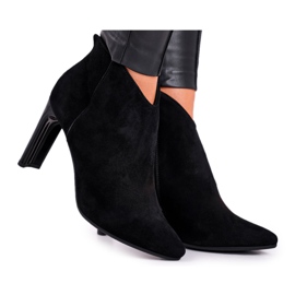 Stivali da donna con tacco alto Laura Messi Black 2200 nero