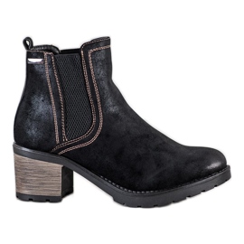 SHELOVET Stivali alla moda con glitter nero