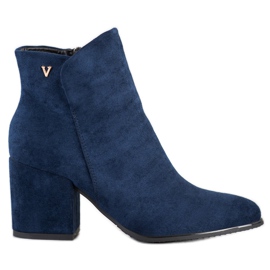 VINCEZA stivali blu navy