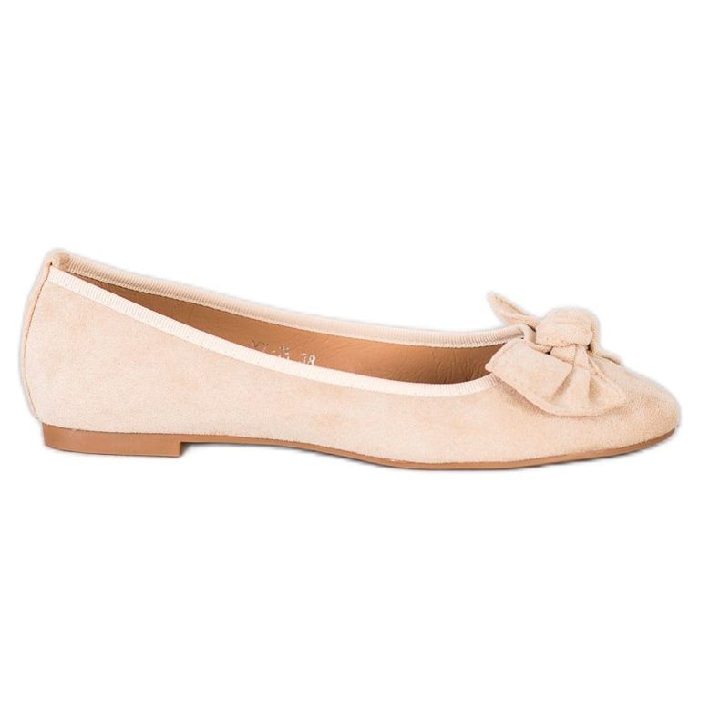 Sixth Sense Ballerina con un fiocco beige