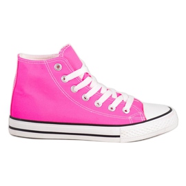 SHELOVET Scarpe da ginnastica alte rosa
