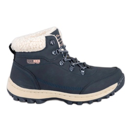 Ax Boxing Scarpe da trekking con montone blu navy