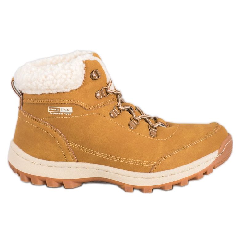Ax Boxing Scarpe da trekking con montone giallo