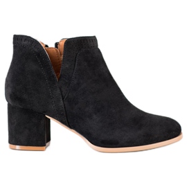 Bella Paris Stivaletti corti in pelle scamosciata nero