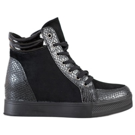 Bestelle Scarpe comode con zeppa nero