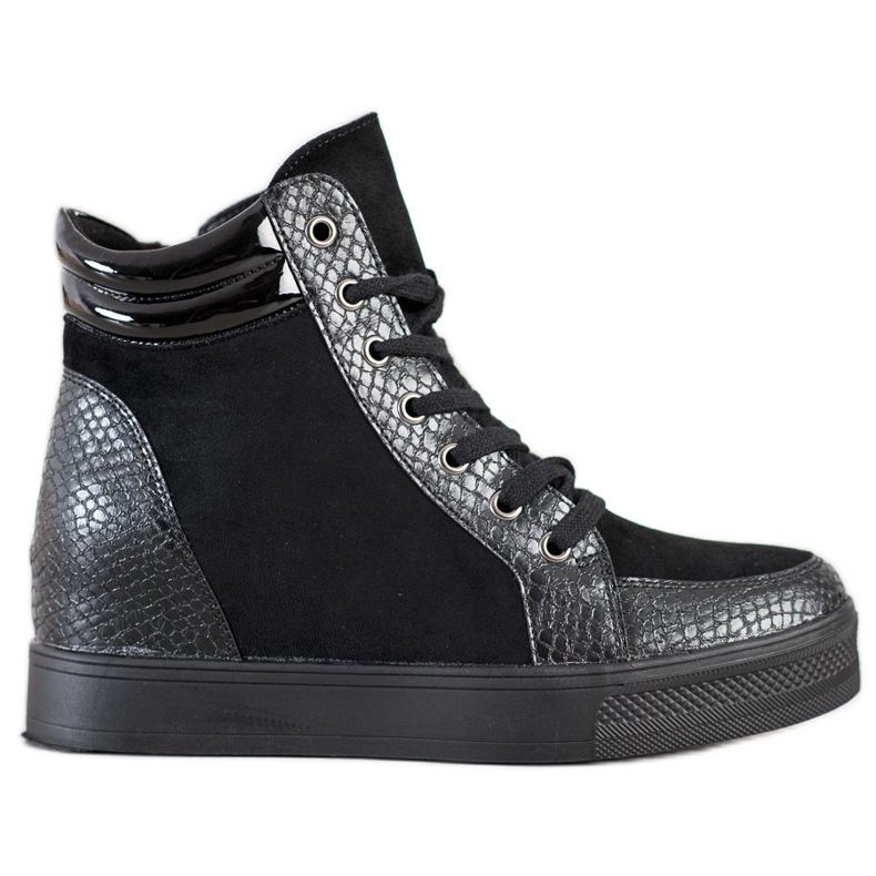 Bestelle Scarpe comode con zeppa nero
