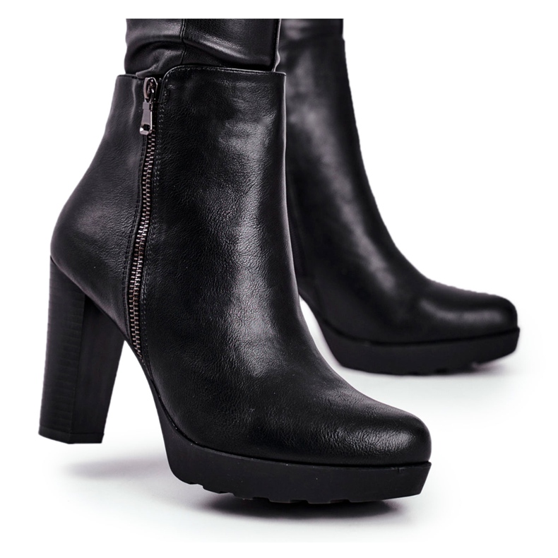 Stivali Da Donna Con Tacco Nero Eugene