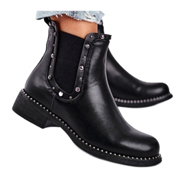 Stivaletti neri da donna Stivali Jodhpur Visible nero