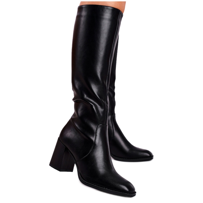 Stivali Donna Con Tacco Warm Black Veronique nero