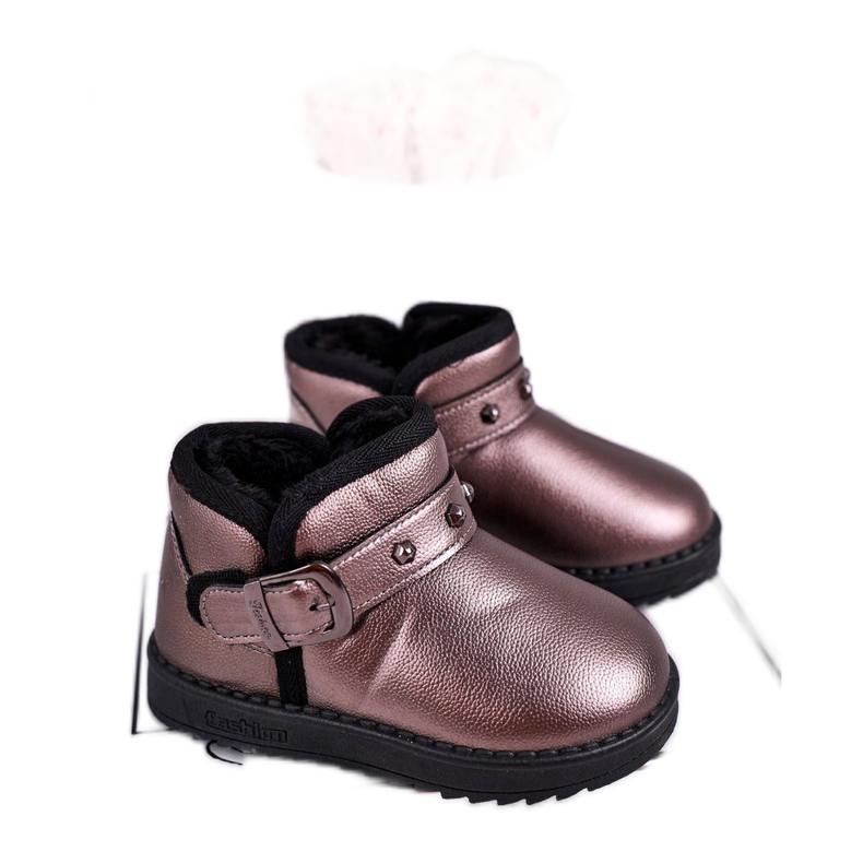 Apawwa Caldi stivali da neve per bambini Jinnie grigio multicolore